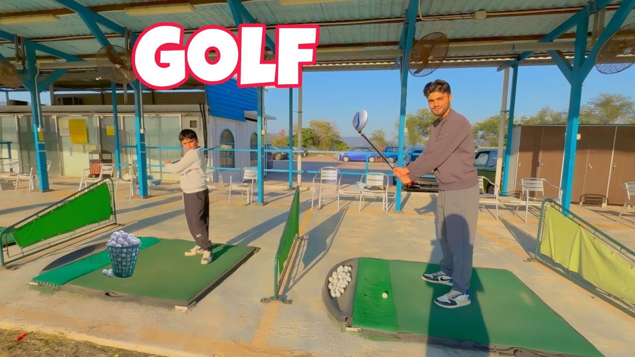 We went to Play Golf ⛳️ - Hamzah Vlogs