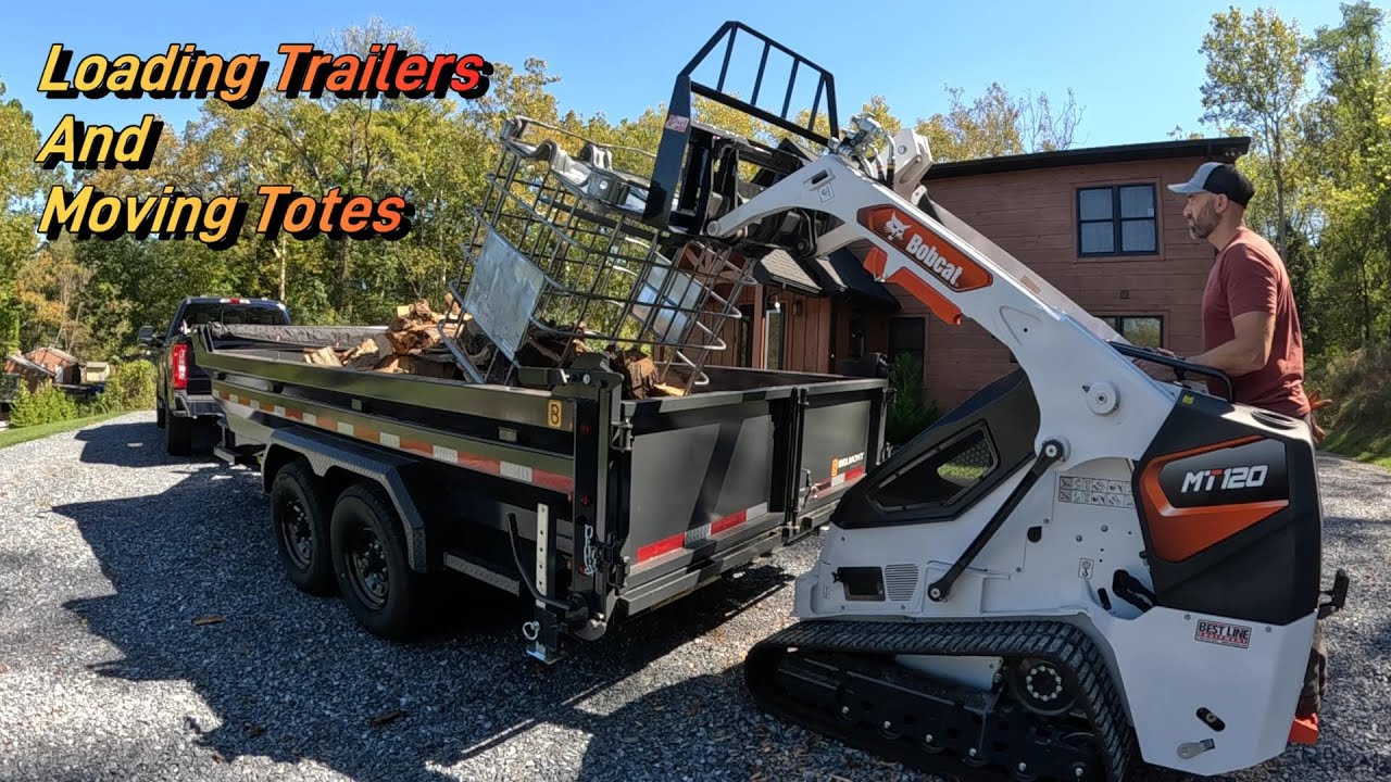 Bobcat MT120 в работе / бизнесе по заготовке дров!