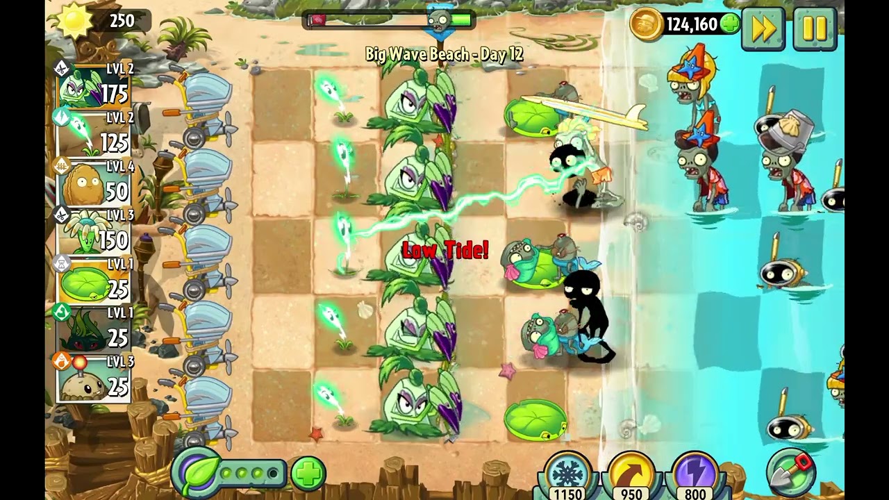 Plants Vs Zombies 2 - Big Wave Beach- Day 12