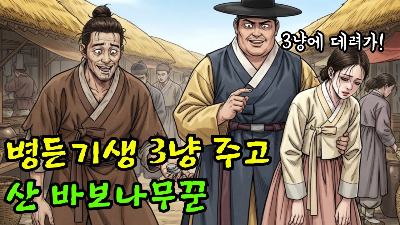 아무도 거들떠보지 않던 아픈 기생 전재산 3냥 주고 산 바보 나무꾼 I야담I옛날이야기I오디오북I전설I민담I사연I