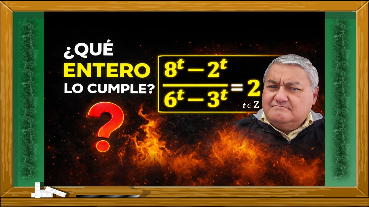Solo un número entero cumple esta ecuación exponencial… ¿te atreves a encontrarlo?