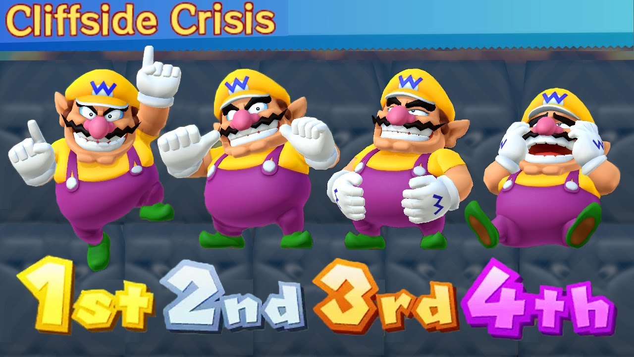 Mario Party 10 MiniGames Mario Vs Luigi Vs Wario Vs Waluigi (Master CPU)