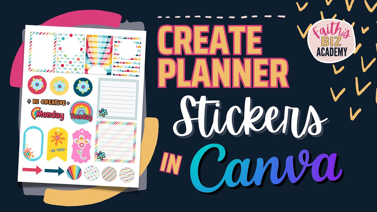 How To Make Planner Stickers In Canva