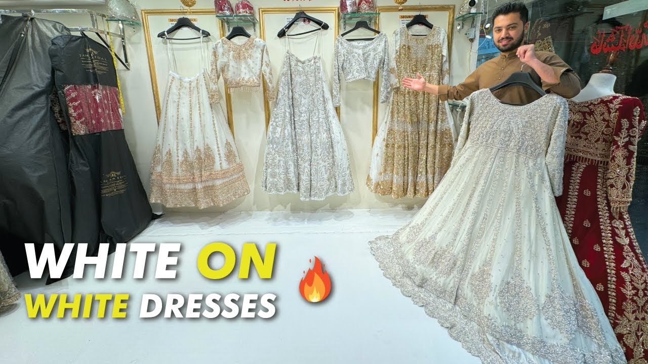 White on White Bridal & Partywear Collection || Bridal Maxi In Affordable Prices #pakistaniwedding