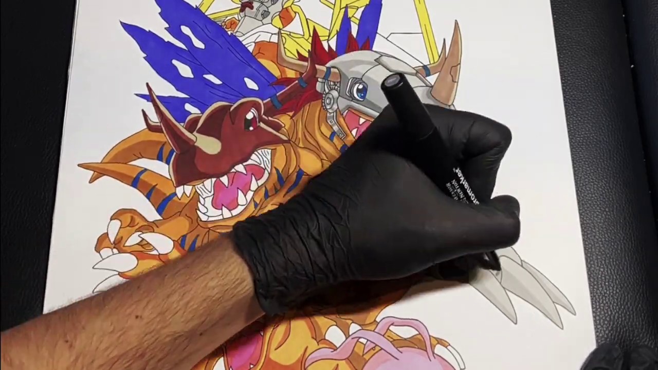 Digimon: Agumon Evolution Drawing