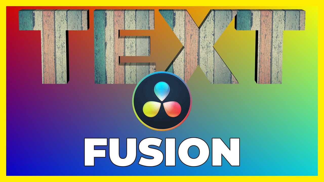 How to ADD Texture to 3D TEXT in Davinci Resolve Fusion
