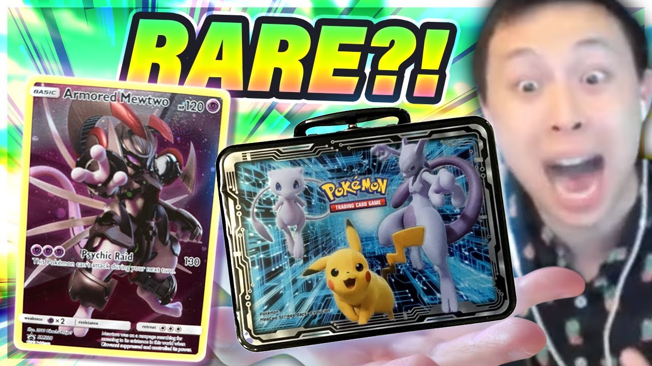 *RARE* SECRET ARMORED MEWTWO CARD?! Opening Fall 2019 Lunch Box Tin!