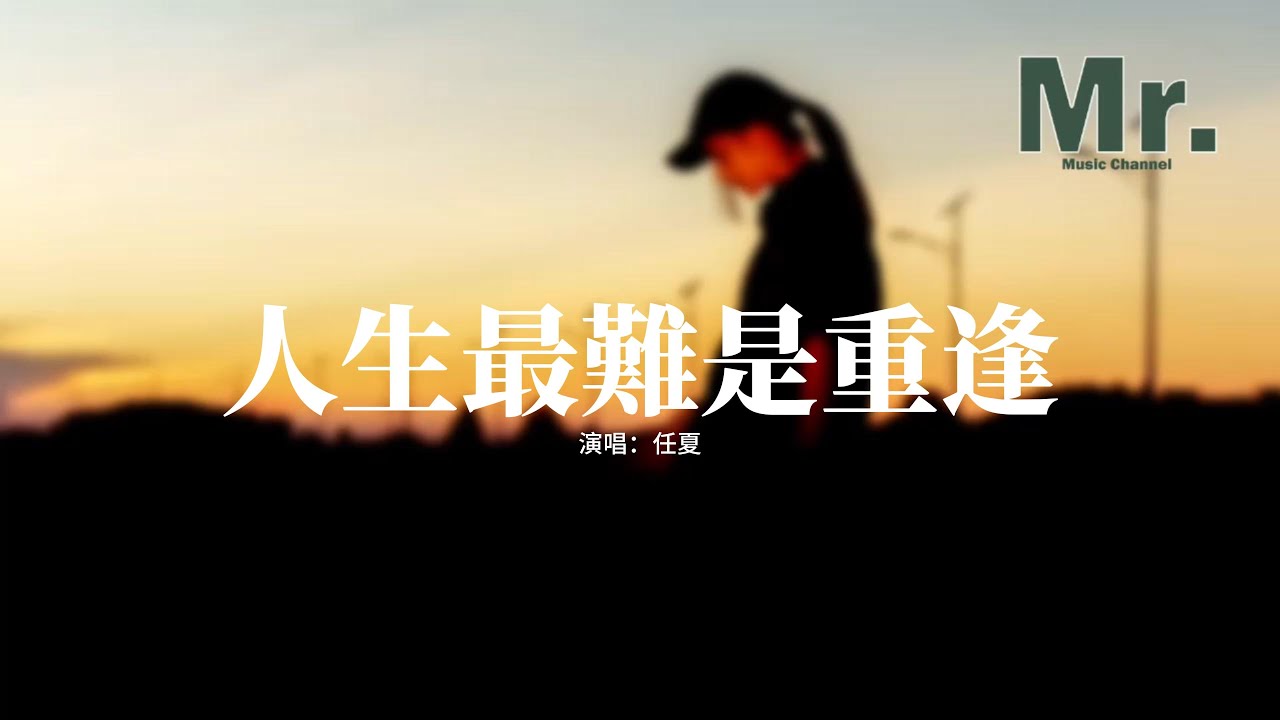 任夏 - 人生最難是重逢『並不是每一場離別，都會有重逢的那天，誰也不知意外和明天，哪個先出現。』【動態歌詞MV】