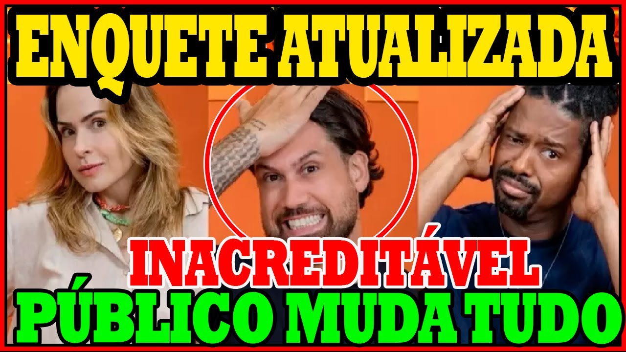 BBB 2026: ENQUETE ATUALIZADA aponta QUEM SAI DO BBB26 PAREDÃO,Brigido, Ana Paula ou Leandro