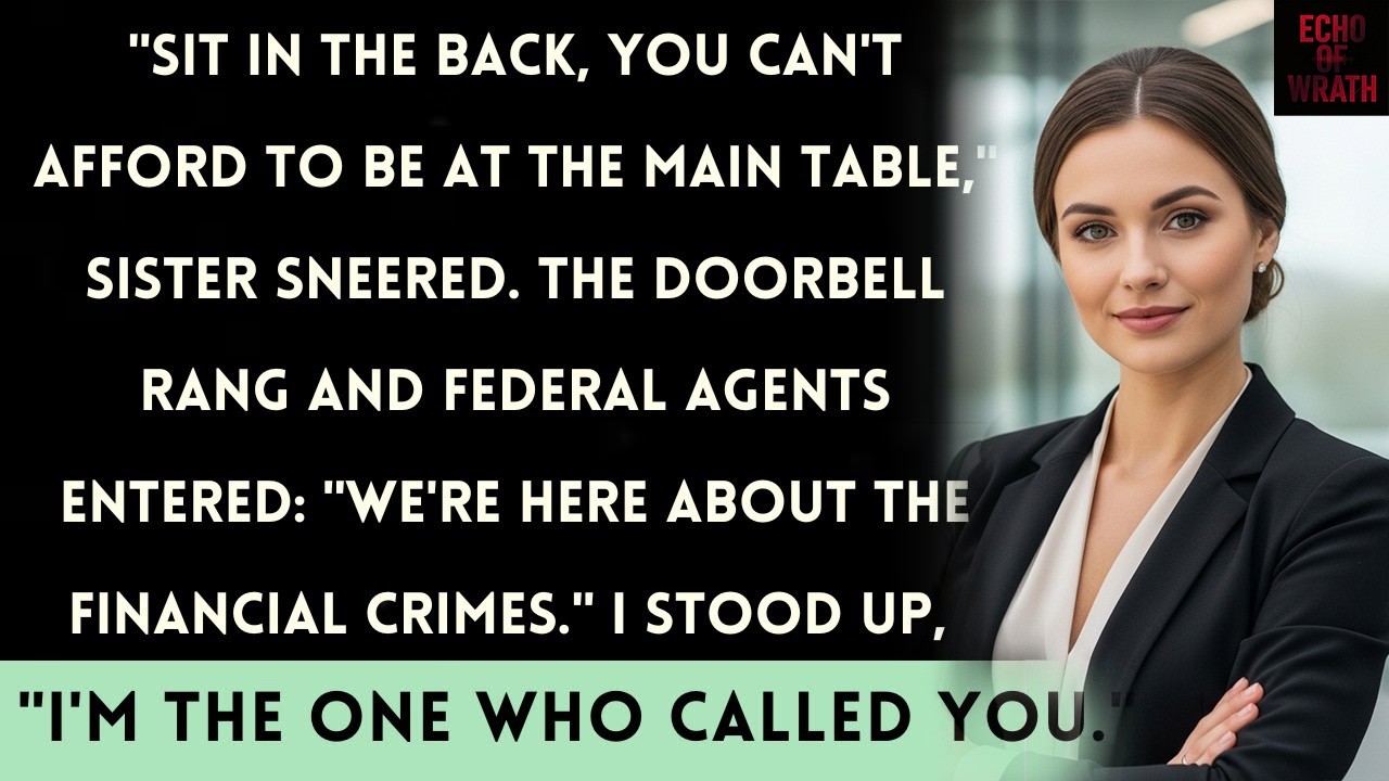 At Christmas Dinner, They Gave Me The 'Charity' Chair—Until The FBI Knocked