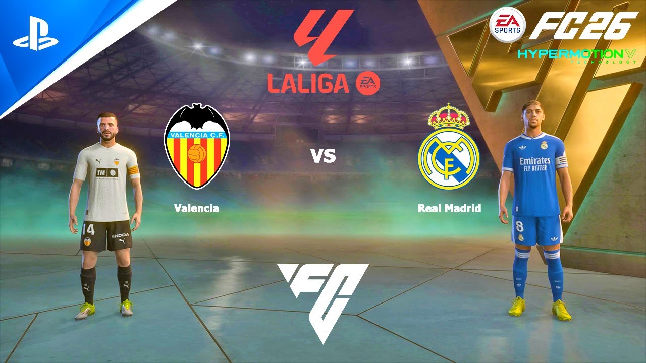 FC 26 PS4 - Valencia vs Real Madrid | LaLiga EA SPORTS 25/26