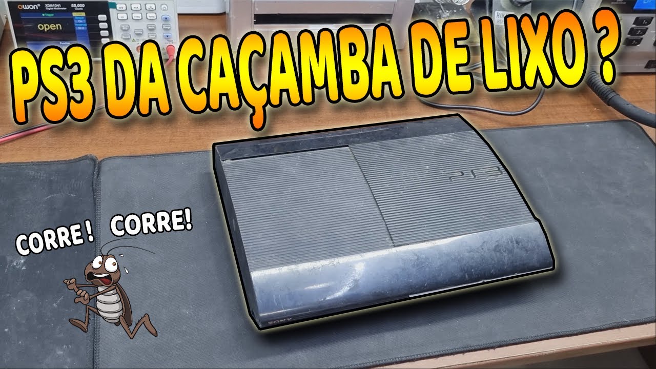 LEVEI UM PLAYSTATION 3 NA ASSISTÊNCIA E OLHA SÓ O QUE TINHA DENTRO DELE !