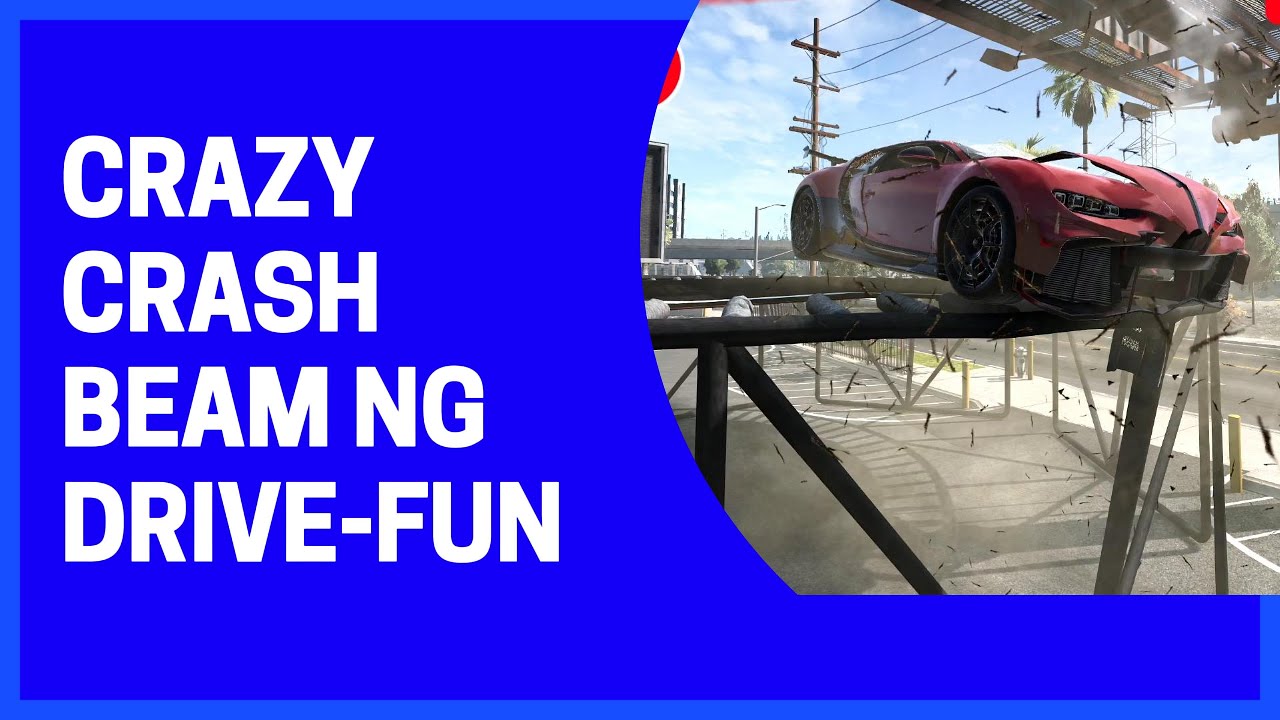 Crazy crash BeamNG DRIVE-FUN #beamngdrivefun