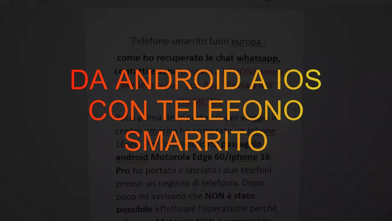 telefono smarrito?? Come recuperare account e whatsapp