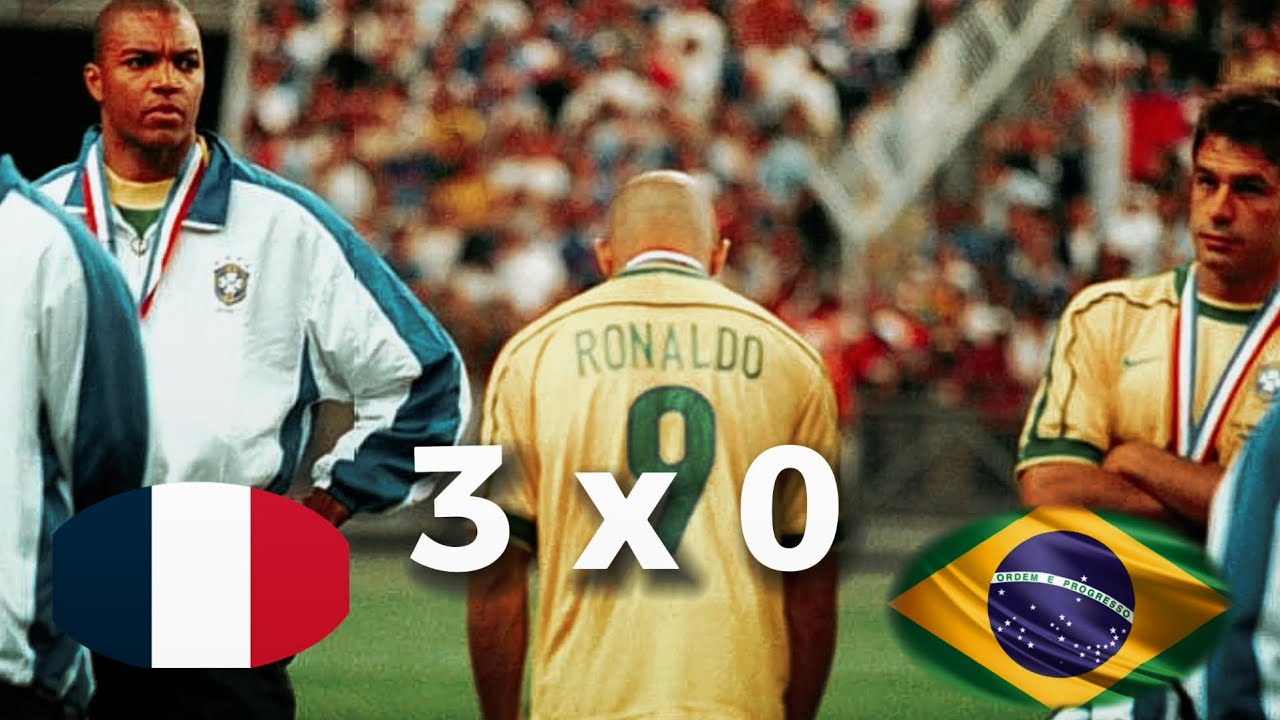 Fran&ccedil;a 3 x 0 Brasil - Final da Copa do Mundo 1998 - Melhores momentos