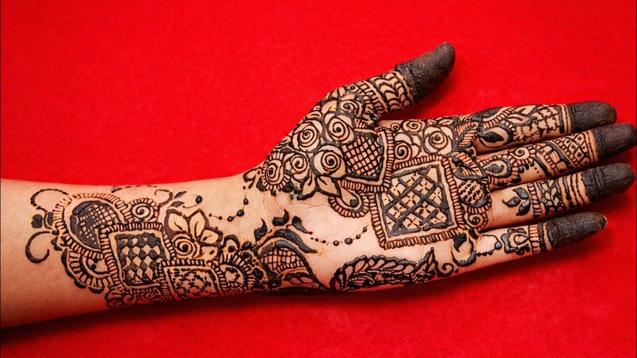 Quick Stylish Mehndi Design For Eid | Mehndi Design Simple Front Side | Eid Special Mehndi Tutorial 