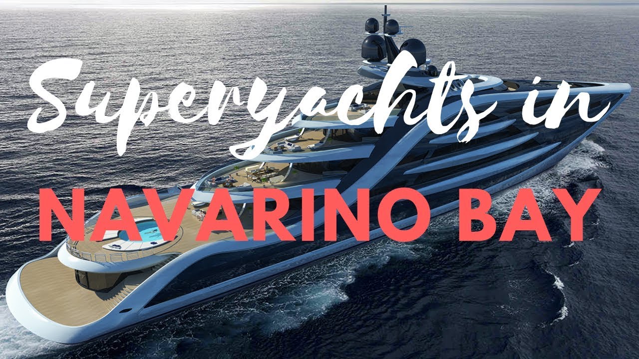 Superyachts in Navarino Bay