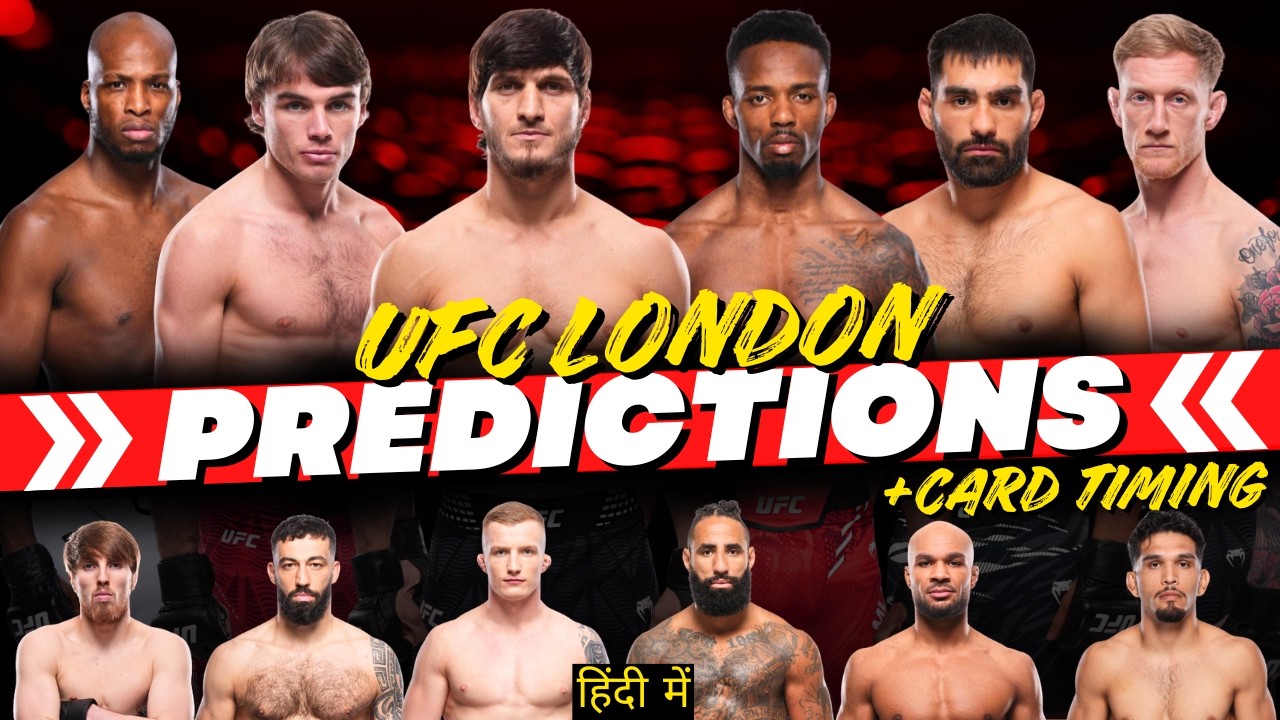 UFC Fight Night London PREDICTIONS and BREAKDOWN in Hindi | Namaste MMA