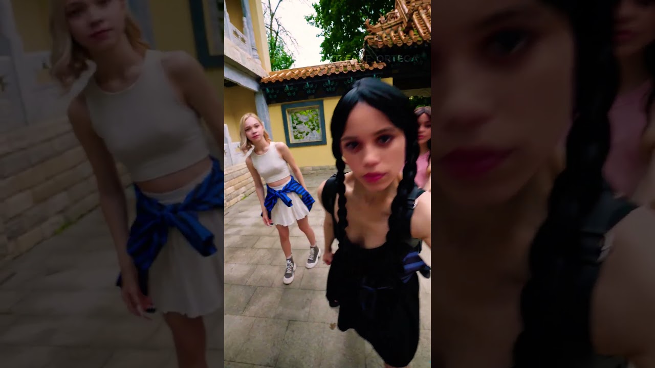 Road to 10M 💎 Hit follow! 🚀 #jennaortega #fakeortega #wednesday #enid #shorts #netflix