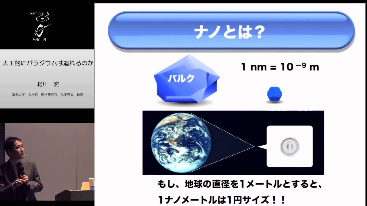 【SPring-8】講演：人工的にパラジウムは造れるのか