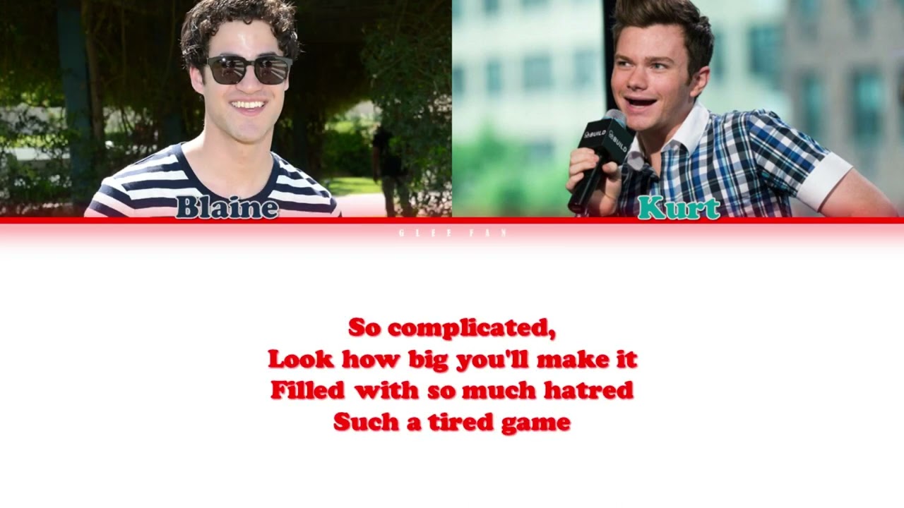 Glee Perfect Color Coded Lyrics