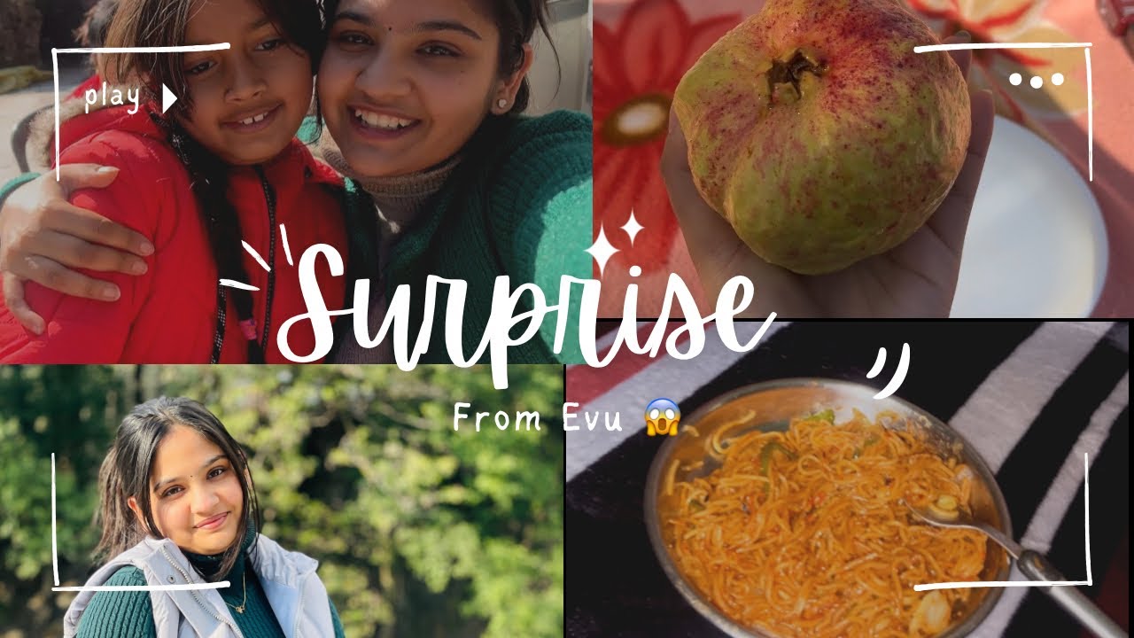 Evu ne aj toh surprise de Diya 🤫 with itna tasty guava 🤤