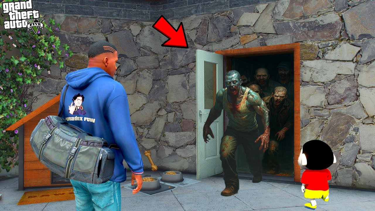Biggest Zombie Secrets Found Inside Franklin’s House by Shinchan and Franklin In GTA 5 | Paradox FTW