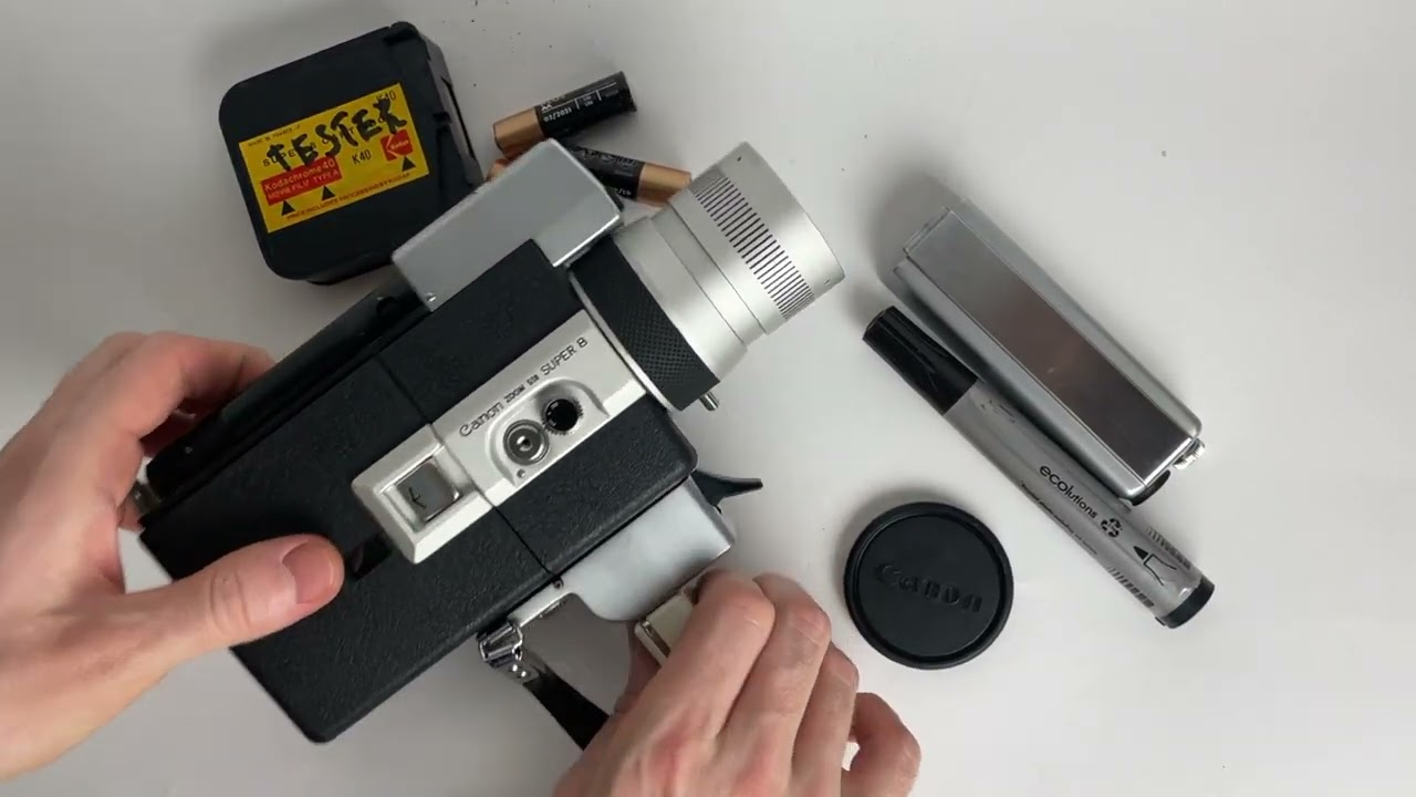 Check Canon Zoom 518 Super 8 Film Camera with lens hood for Etsy shop