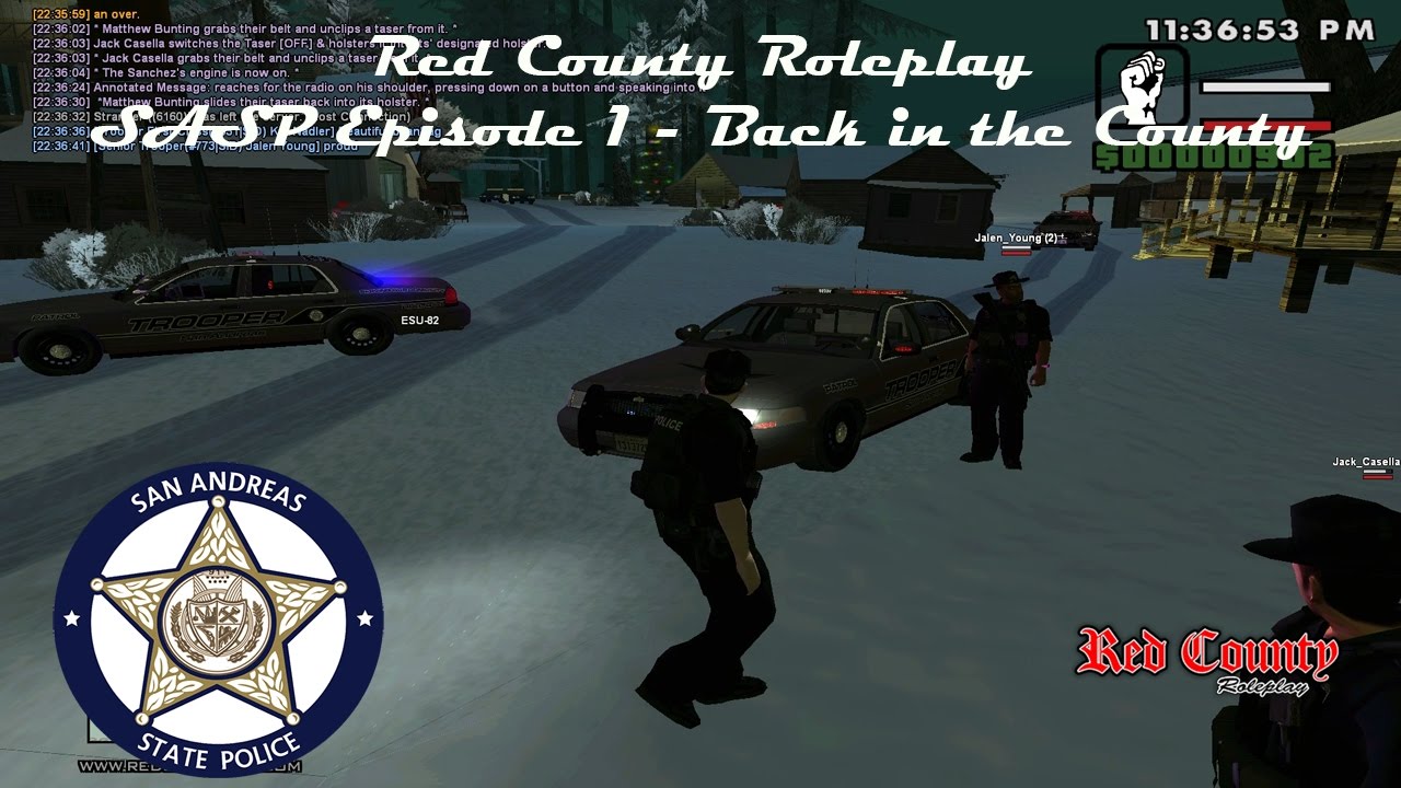 SAMP: Red County RP - SA State Police Ep 1 - Back in the County