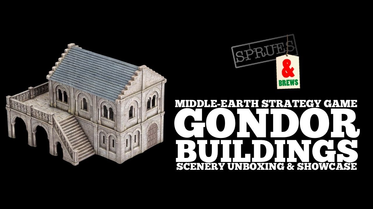 Middle-Earth Strategy Battle Game Gondor Scenery Unboxing and Review   Mansion, Tower and Ruins