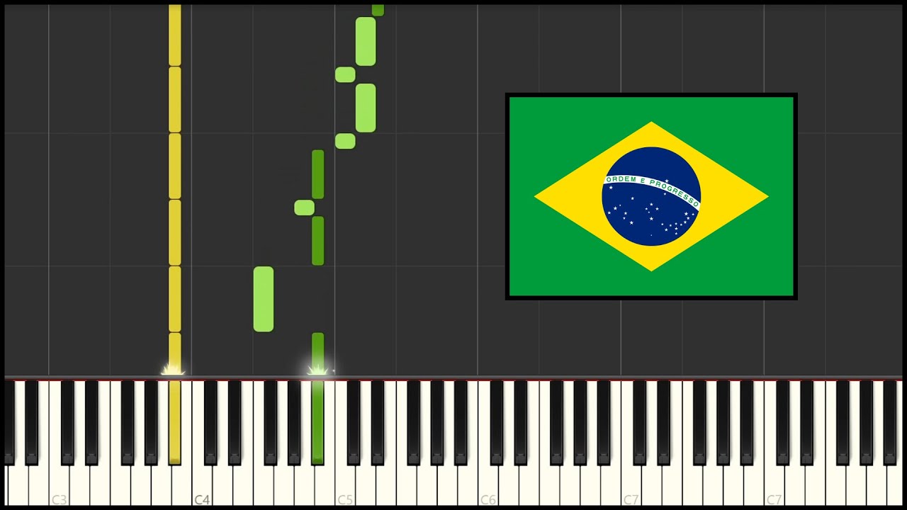 Brazil National Anthem (Piano Tutorial)