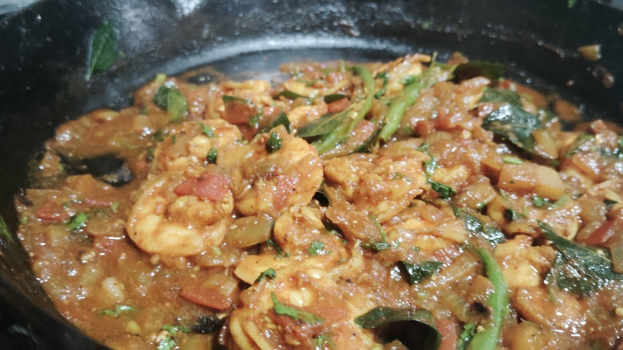 Make this simple Kadipatta prawn sukha 