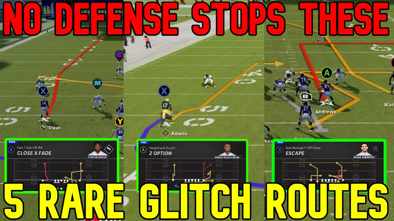 ⚠️5 RARE OVERPOWERED GLITCH ROUTES⚠️ You Didn't Know Were in Madden NFL 22! Offense Tips and Tricks