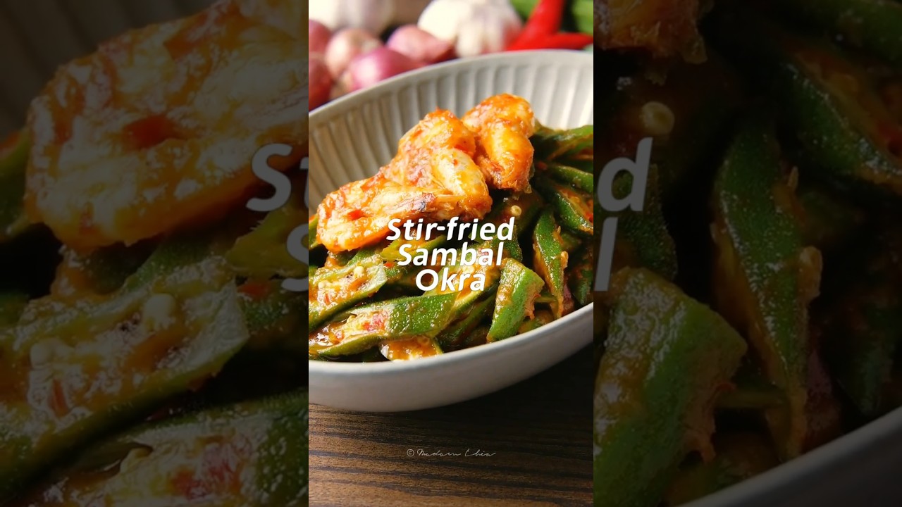 Stir fried sambal okra