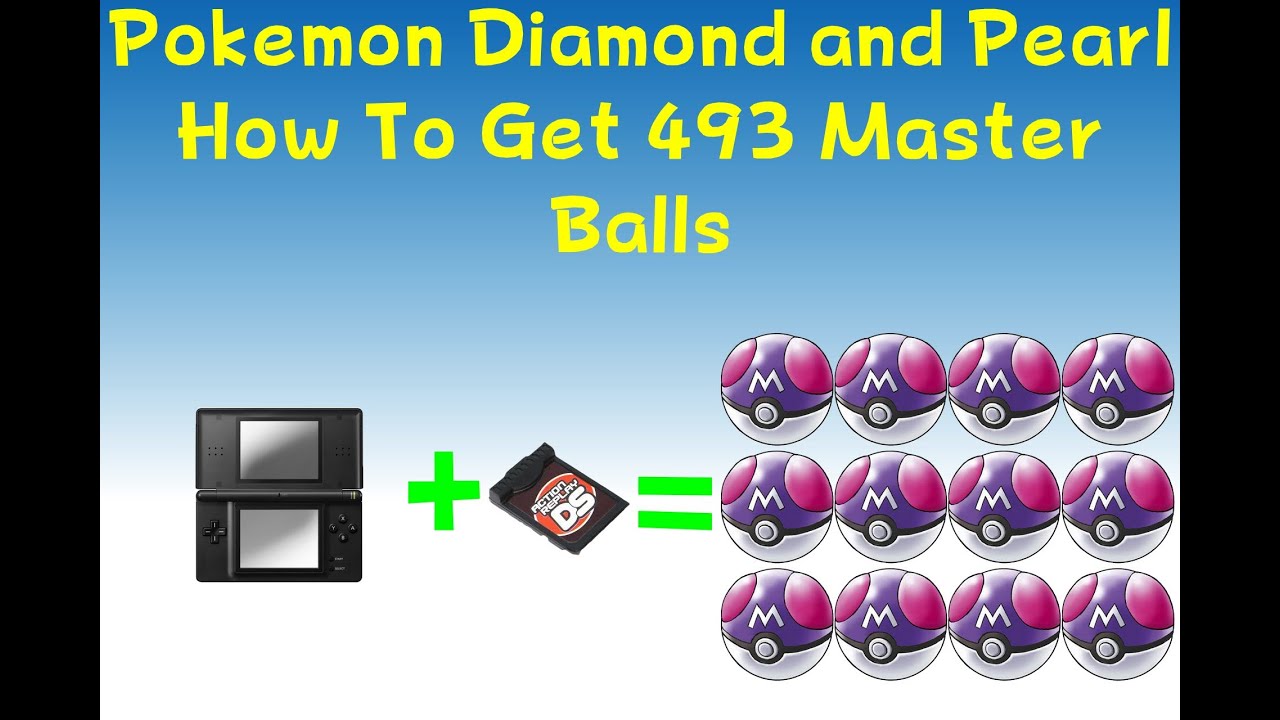 Pokemon Diamond & Pearl - How to get 493 master balls With Cheats