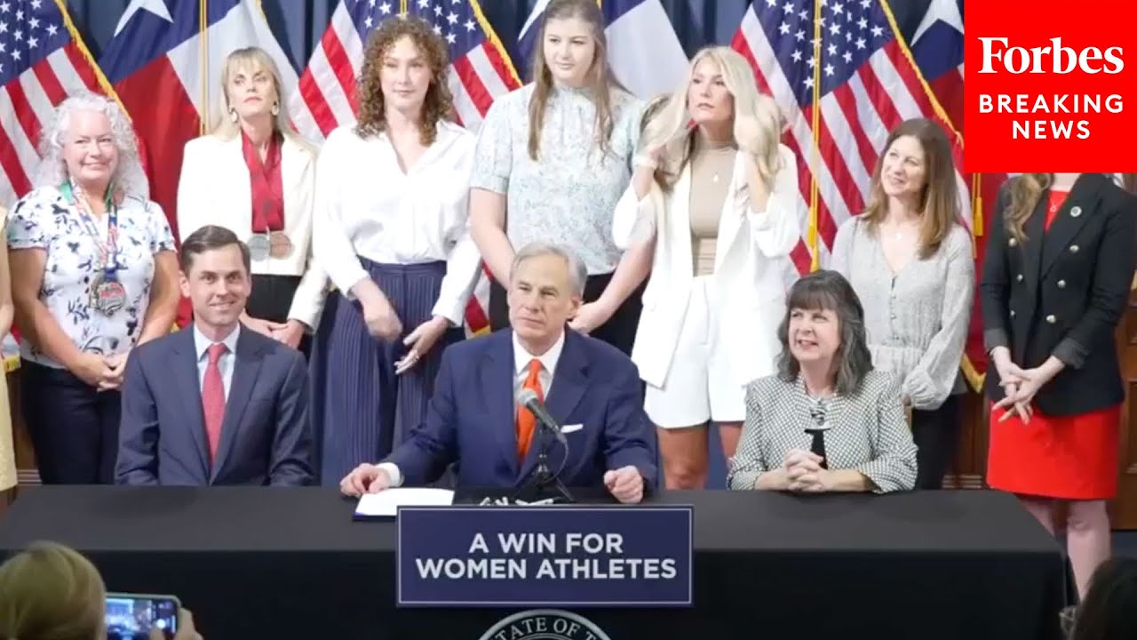 JUST IN: Texas Gov. Greg Abbott Signs Bill Banning Transgender Athletes From Women's & Girls' Sports