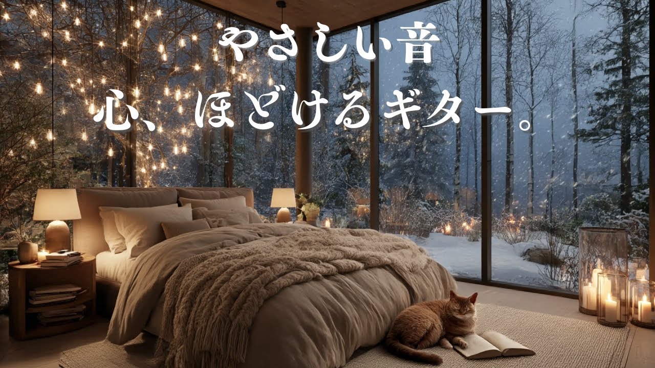 【睡眠用BGM】一晩中、静かなギター。深く眠るためだけに削ぎ落とされた、贅沢な余白の時間。