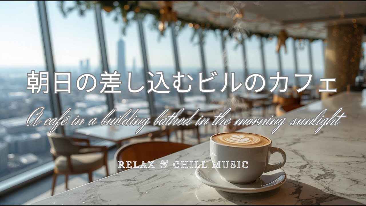 朝日の差し込むビルのカフェ　A Café Bathed in the Morning Sunlight | Relax & Chill Music