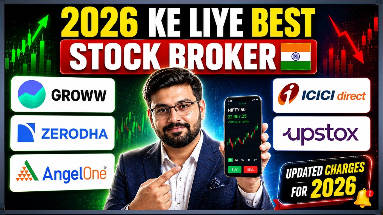 Groww vs Zerodha vs Angel One vs ICICIdirect vs Upstox | Best Demat Account in India 2026 🇮🇳