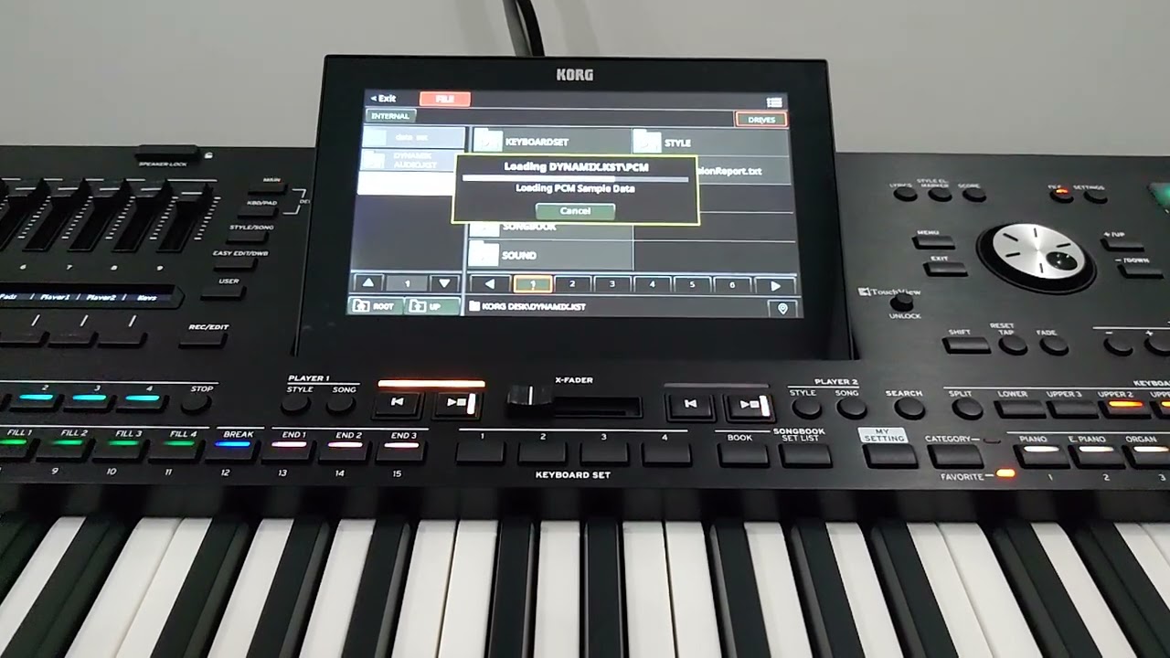 How to load SET/KST korg pa5x