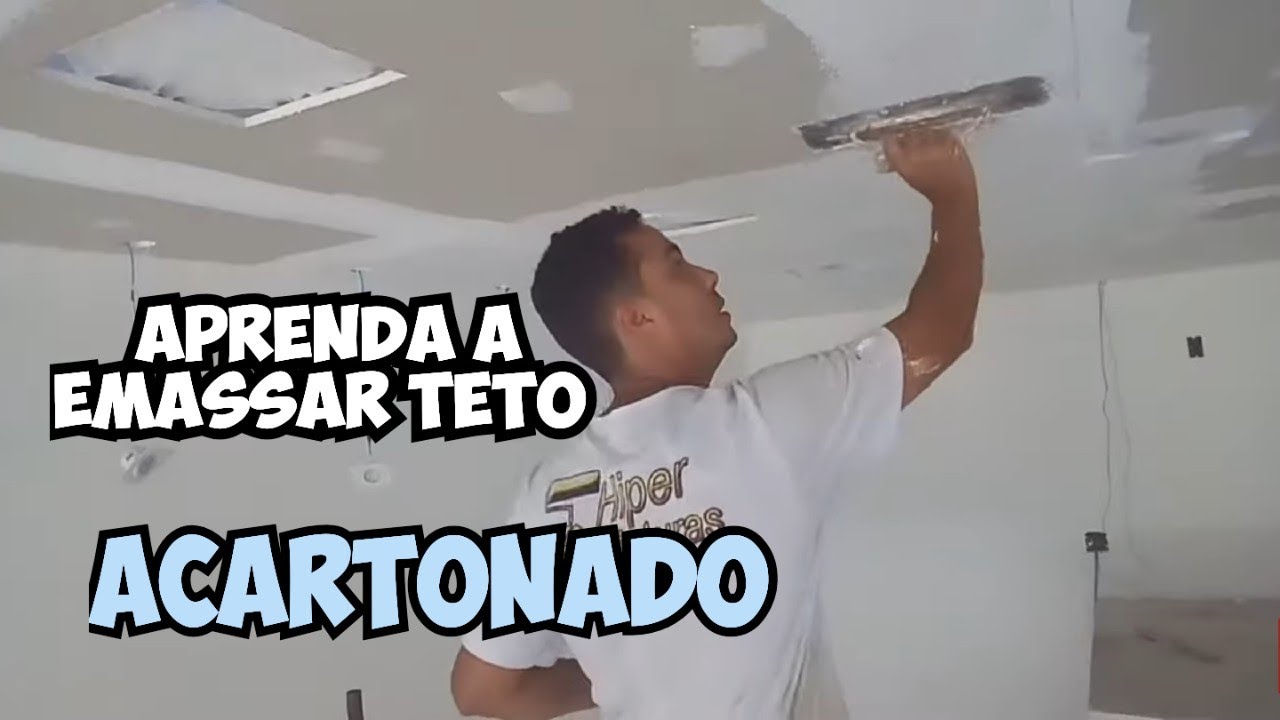 Como Aplicar Massa Corrida Em Teto de Gesso Acartonado 