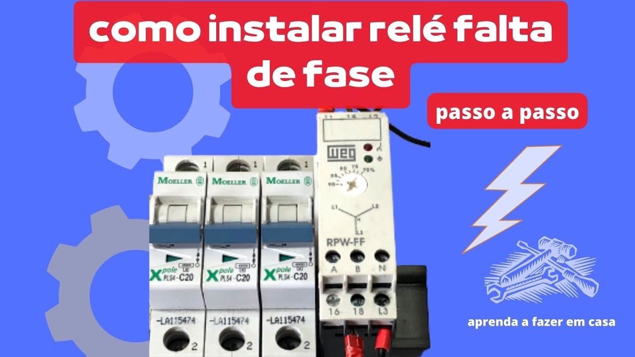 como instalar relé falta de fase na prática