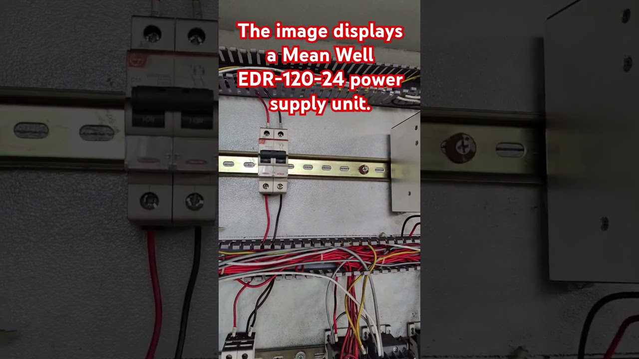 The image displays a Mean Well EDR-120-24 power supply unit. #diode #viral #election #drive #plc #Ic