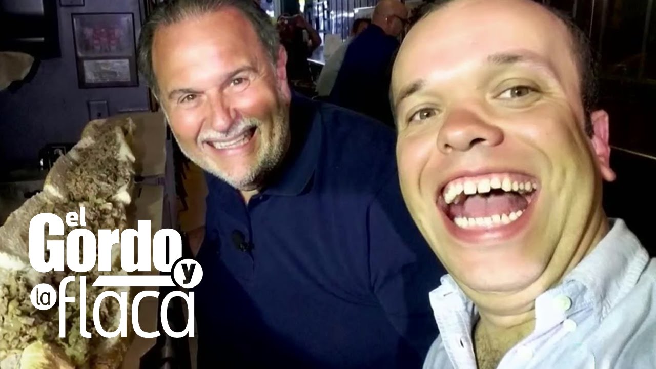 Raúl de Molina y Carlitos el productor compitieron por un sándwich gigante
