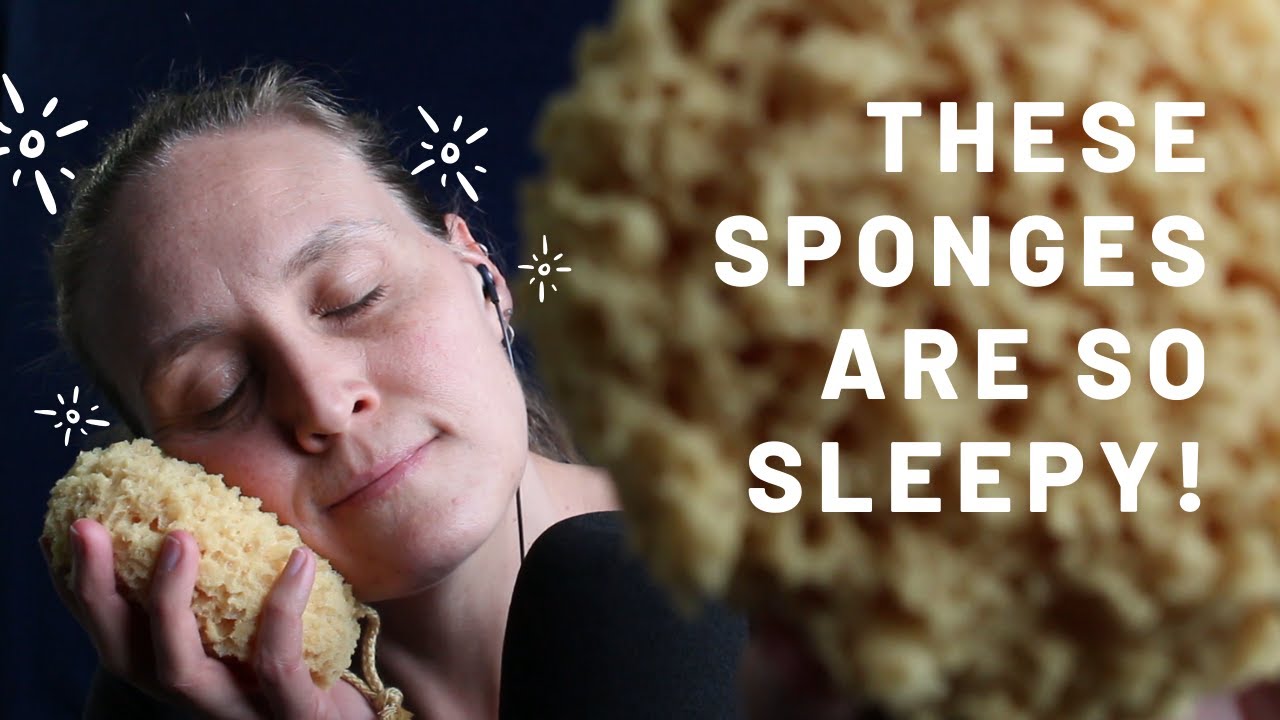 ASMR Dry Natural Sea Sponge Squeezing to Help You Sleep