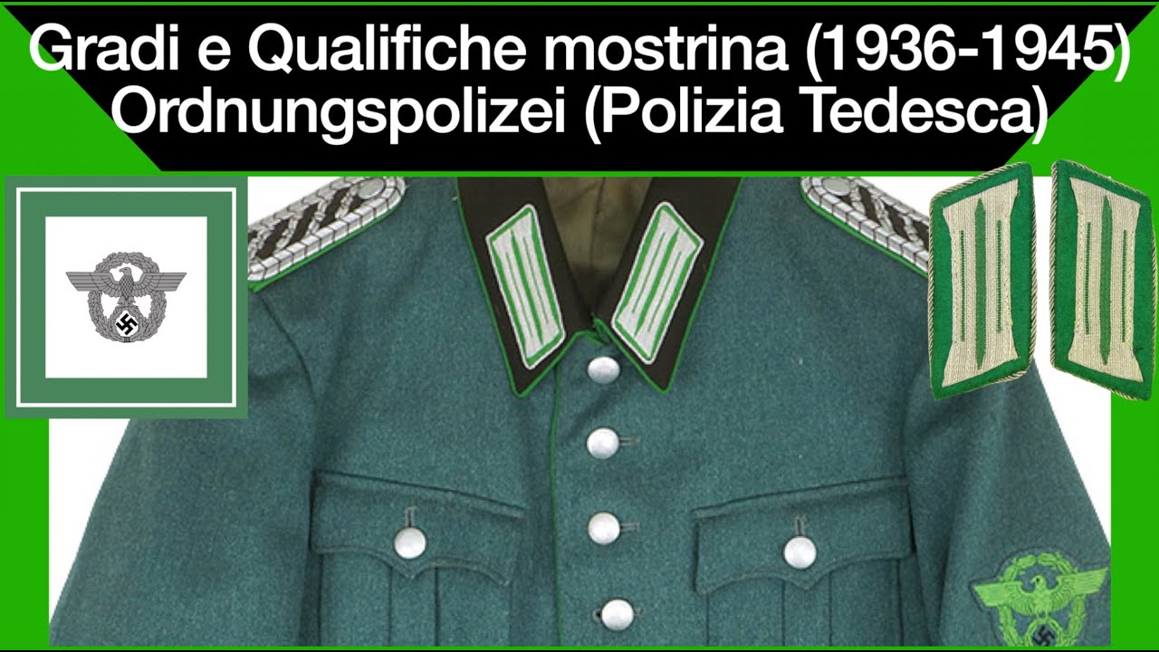 Gradi e Qualifiche Polizia Tedesca (1936-1945) - Mostrina