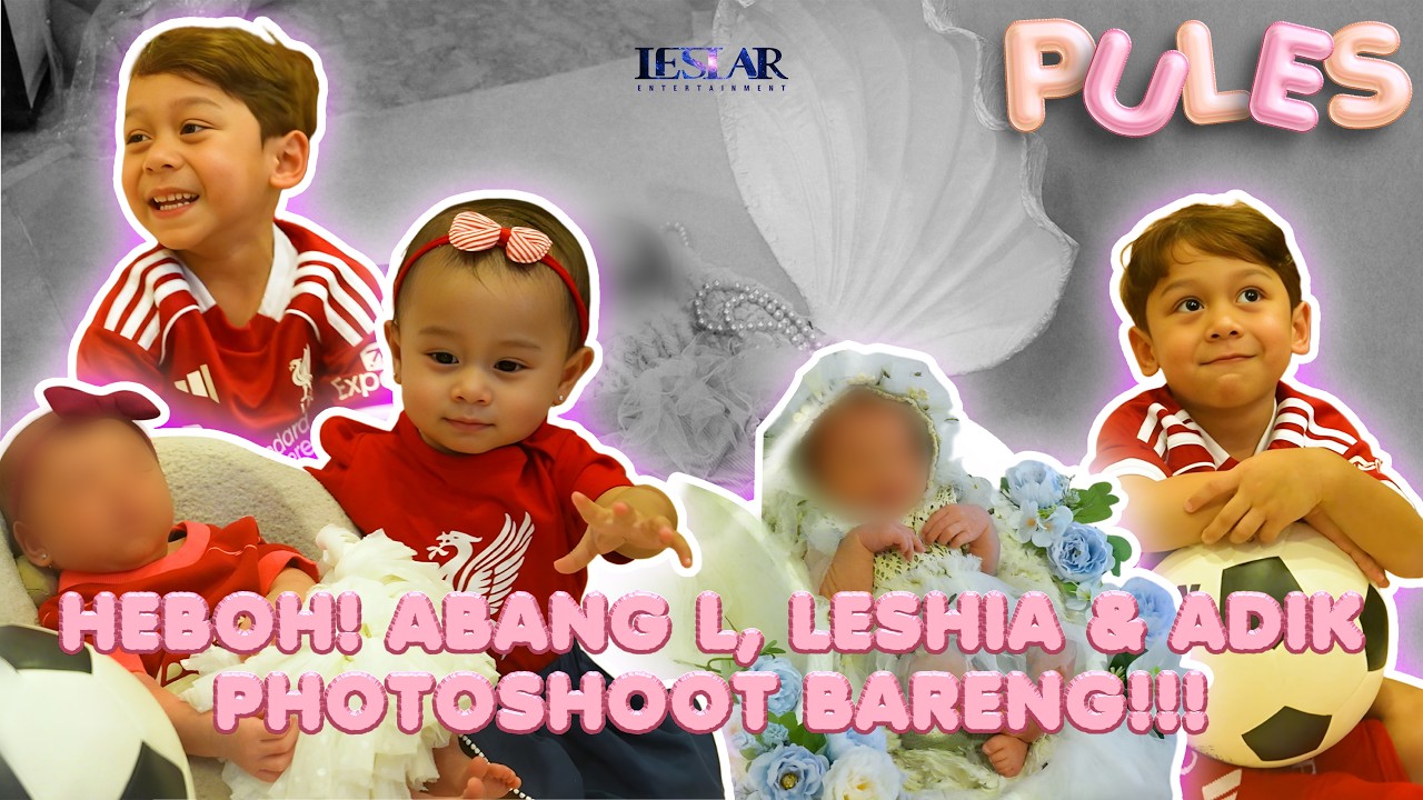 PULES: BARU SEMINGGU LAHIR, BABY NO 3 UDAH JADI MODEL BARENG ABANG L & LESHIA