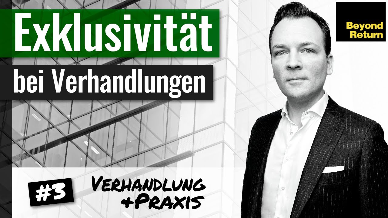 Exklusivitätsvereinbarung / Exklusivitätsklausel bei Absichtserklärung, Letter of Intent, Term Sheet