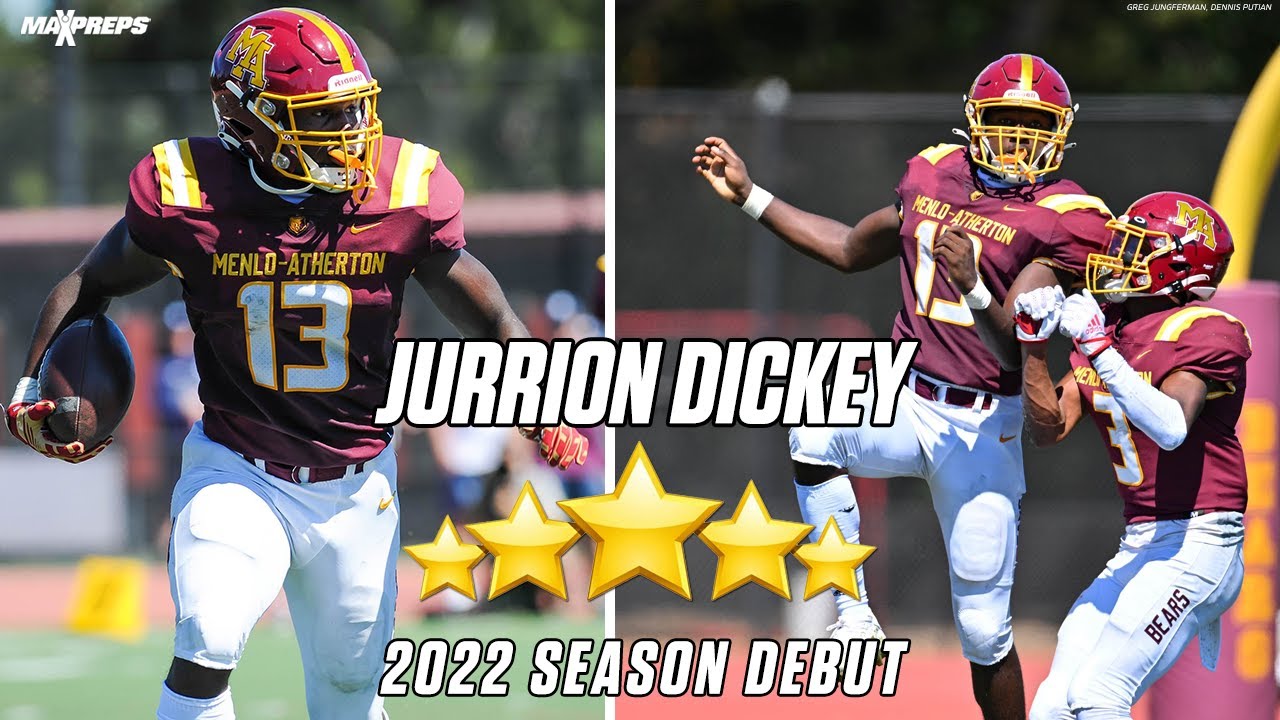 5-star Oregon commit Jurrion Dickey DOMINATES in Menlo-Atherton Debut 🤩 🔥 | HIGHLIGHTS