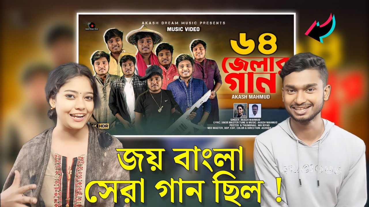 Indian Reaction On | ৬৪ জেলার গান | আগলে রাখে নিজের বুকে মায়ের মতো বাংলাদেশ | Bangladesh